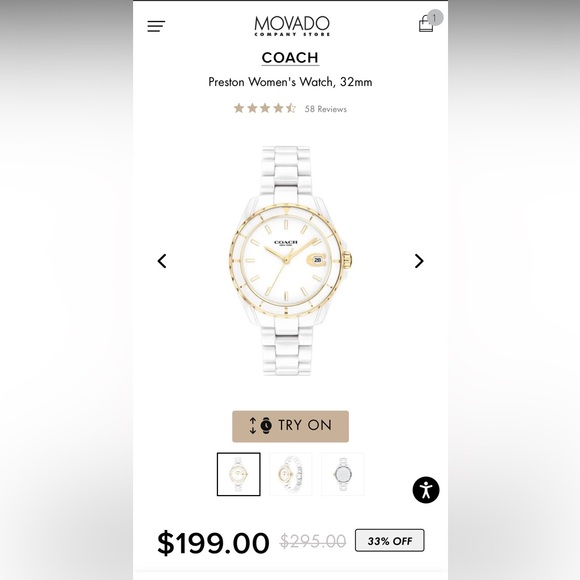 Coach Preston Women’s 32mm Watch - Picture 3 of 7